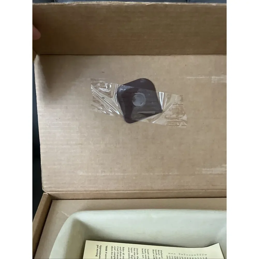 The Pampered Chef Stoneware Mini Loaf Pan Classics Collection 1417 never used